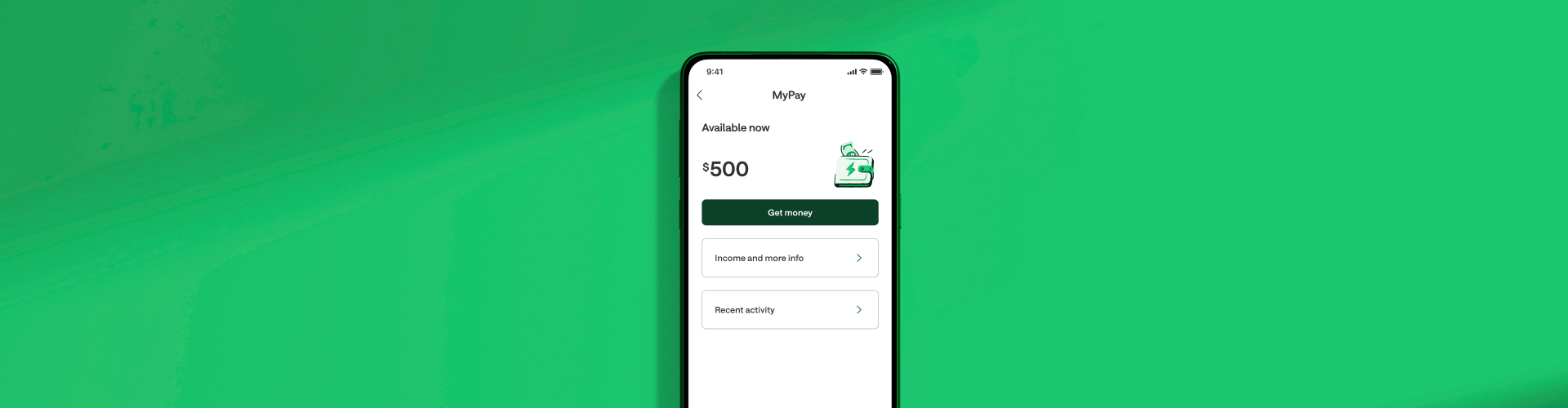 MyPay app screen on a phone device